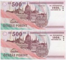 2006.  500Ft "EC" és "EB" "50. évforduló 1956. október 23." (2x) T:I-
