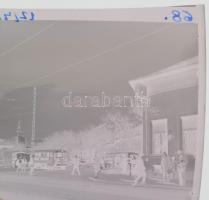 1968 Budapest, autóbuszok a Kőrösi-Csoma úton, szabadon felhasználható vintage negatív (6x6 cm) és a...