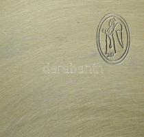 Modern ón tál, bibliai jelenetekkel, jelzett, d: 40 cm