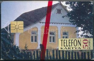 1993 Yellow House motívumos telefonkártya, bontatlan csomagolásban