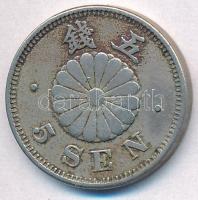 Japán 1889. 5S Cu-Ni "Meidzsi" T:2 kis patina Japan 1889. 5 Sen Cu-Ni "Meiji" C:XF small patina Krause Y#19