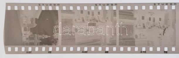 cca 1944 Budapest, Horváth Mihály tér - Baross utcai villamos, szabadon felhasználható vintage negat...