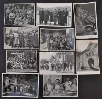 cca 1960 Tiszavölgyi József (1909-?) pecséttel jelzett vintage felvételei, 21 db fotó, 9x12 cm és 9x14 cm