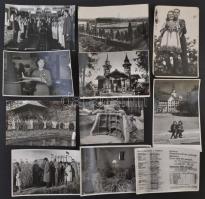 cca 1960 Tiszavölgyi József (1909-?) pecséttel jelzett vintage felvételei, 21 db fotó, 9x12 cm és 9x...