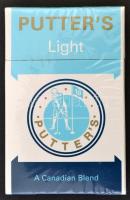 1 doboz Putter's Light kanadai cigaretta, bontatlan csomagolásban