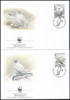 WWF Snowy owl set on 4 FDC WWF: Hóbagoly sor  4 db FDC-n