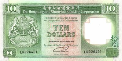 Hongkong 1991. 10$ T:II