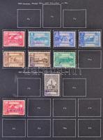 Tartalmas Okmánybélyeg gyűjtemény 1854-1960 régi gyűjtésből, házi készítésű, tudományos pontossággal...