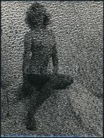 cca 1976 Kísérleti akt tanulmányok, 3 db vintage fotóművészeti alkotás, 24x18 cm