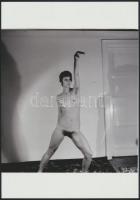 cca 1973 A vetkőztető objektív mindenhatósága, 3 db szolidan erotikus fotó, vintage negatívokról készült mai nagyítások, 25x18 cm / 3 erotic photos, 25x18 cm