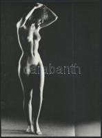 cca 1973 Finom női dolgok, szolidan erotikus képek, 3 db jelzés nélküli vintage fotó, 24x18 cm