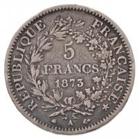 Franciaország 1873A 5Fr Ag "Herkules" Párizs (24,75g) T:2- ph.
France 1873A 5 Francs Ag &...