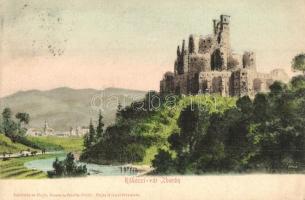 3 db régi felvidéki vár képeslap, Beckó, Zboró, Trencsén / 3 pre-1945 Upper Hungarian postcards with castles: Beckov, Zborov, Trencín