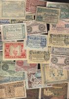 Ausztria 1920-as évek eleje 25db szükségpénz kevés duplával T:I,II,III,IV (kevés)
