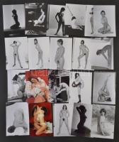 cca 1975 Szolidan erotikus fényképek tétele, 66 db mai nagyítás korabeli negatívokról, 9x13 cm / 66 erotic photos, 9x13 cm