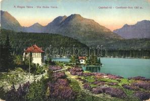 Tátra, Magas Tátra - 9 db régi városképes lap, Csorba tó, Tarpataki vízesés, Ótátrafüred / 9 pre-194...