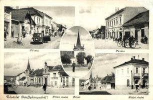 Bánffyhunyad, Huedin; Fő tér és utca, gyógyszertár / main square and street, pharmacy (r)