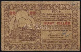 Pécs 1918. 20f T:III+