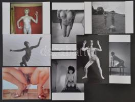 cca 1978 Szép az élet, szolidan erotikus felvételek, 13 db mai nagyítás korabeli negatívokról, 10x15...