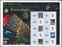 Üdvözlőbélyeg teljes ív, Greetings stamp complete sheet