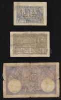Románia 1916. 5L T:IV + 1920. 1L T:III + Német megszállás 1917. 25b T:III+