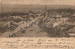 5 db régi magyar és történelmi magyar városképes lap, Linghoffer halászmester reklámlapja, Eperjes, ...