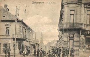 5 db régi magyar és történelmi magyar városképes lap, Linghoffer halászmester reklámlapja, Eperjes, ...