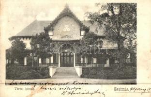 1907 Szatmárnémeti, Szatmár, Satu Mare; Városi Kioszk. Divald Károly 827. / kiosk (fl)