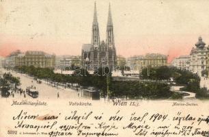 6 db régi európai városképes lap, közte 1 litho / 6 pre-1945 European town-view postcards, Wien, Gor...