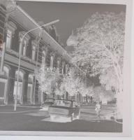 cca 1970 Kecskeméti városképek, életképek, 13 db szabadon felhasználható, vintage negatív Dezső Pál ...