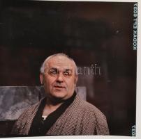 cca 1986 Hofi Géza színművészről készült felvételek, 4 db szabadon felhasználható vintage diapozitív...