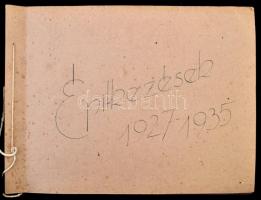 cca 1935 "Építkezések 1927-1935", fényképek az Ast Ede és Társai Vasbetonépítési Rt. építk...