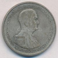 1930. 5P Ag "Horthy jobbra" T:3 patina Adamo P8