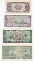Románia 1952. 3L + 1966. 10L + 25L + 50L + 100L + 1991.1000L + 1992. 500L + 1993. 5000L T:III,III-
...