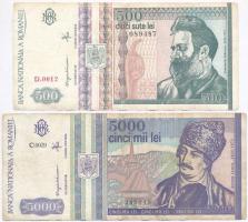Románia 1952. 3L + 1966. 10L + 25L + 50L + 100L + 1991.1000L + 1992. 500L + 1993. 5000L T:III,III-
...