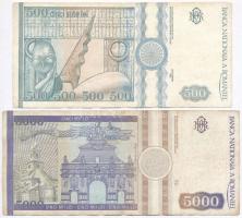 Románia 1952. 3L + 1966. 10L + 25L + 50L + 100L + 1991.1000L + 1992. 500L + 1993. 5000L T:III,III-
...