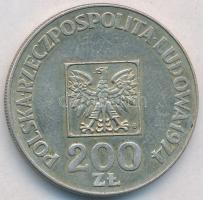 Lengyelország 1974. 200Zl Ag "A Lengyel Népköztársaság 30. évfordulója" T:2 
Poland 1974....