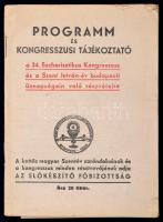 1938 A XXXIV. Nemzetközi Eucharisztikus Kongresszus és a Szent István-év programfüzete, 64p