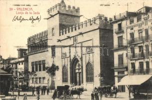3 db régi spanyol városképes lap / 3 pre-1945 Spanish town-view postcards, Valencia, Barcelona, Casa...