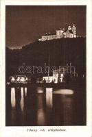 Tihany - 4 db régi városképes lap, vegyes minőség / 4 pre-1945 town-view postcards, mixed quality