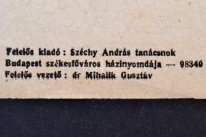 1947 A "kékcédulás" választás plakátja szép állapotban 42x60 cm