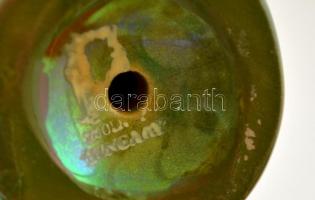 Zsolnay bagoly, eozin mázas, jelzett, hibátlan, m:8 cm