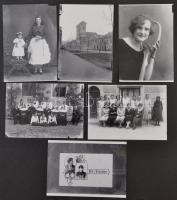 cca 1920 Eger, a Foto-GRÁF műteremben és a városban készült 26 db felvétel, mai nagyítások, 13x9 cm