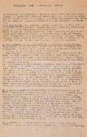 1956 Forradalmi írók a forradalmi néphez c. kiáltvány. 6 géppel írt oldal. November 16. dátummal