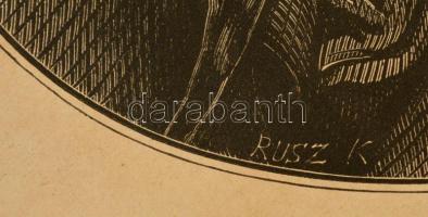 cca 1860 Kossuth Lajos fametszetű portré képe. 24x30 cm