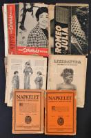 1875-1969 Vegyes újság tétel, összesen 20 db, köztük Napkelet, Literatura, Film Színház Muzsika, Képes Sport, vegyes minőségben