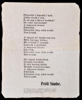1937 Az 1848-as Nemzeti Dalnak a Landerer és Heckenast sajtóján nyomtatott hasonmás kiadása 20x24 cm