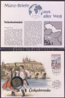 Érmés boríték tétel, 41db, egész világ, dekoratív gyűjtemény, hozzávaló újszerű albumban