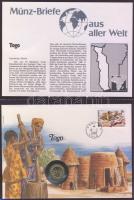 Érmés boríték tétel, 41db, egész világ, dekoratív gyűjtemény, hozzávaló újszerű albumban