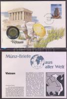 Érmés boríték tétel, 41db, egész világ, dekoratív gyűjtemény, hozzávaló újszerű albumban